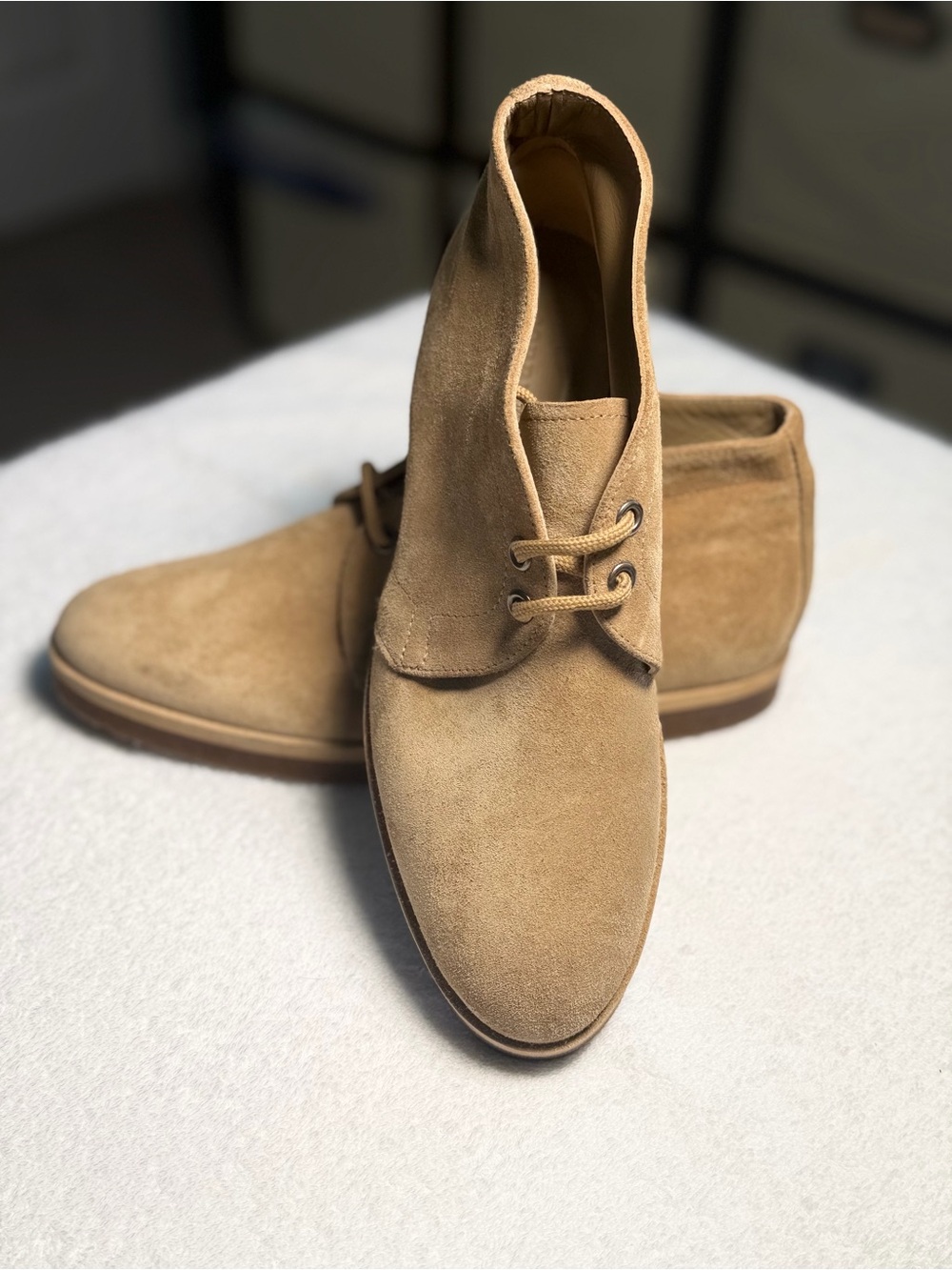 Jenni Kayne Suede Chukka Boots - Tan size 36